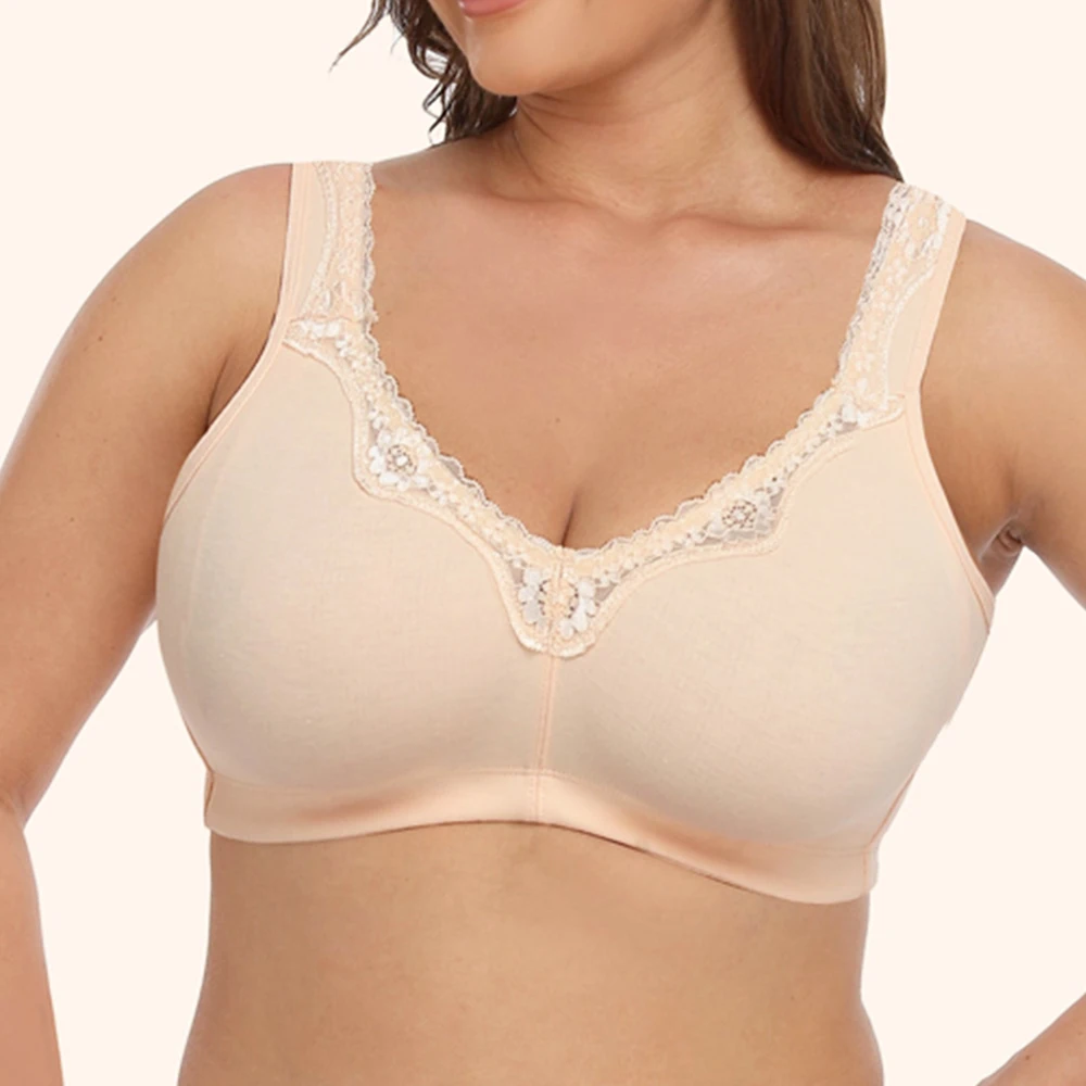 Bras For Women Wireless Full Coverage Brasieres Support Lingerie T-shirt Bra BH Tops Plus Size B C D DD E F G Cup - Image 3