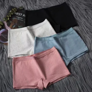 Women Boxers Underwear Cotton Ladies Safety Pants Female Seamless Underpants Solid Cozy Boyshorts Sexy Lingerie Трусы Женские