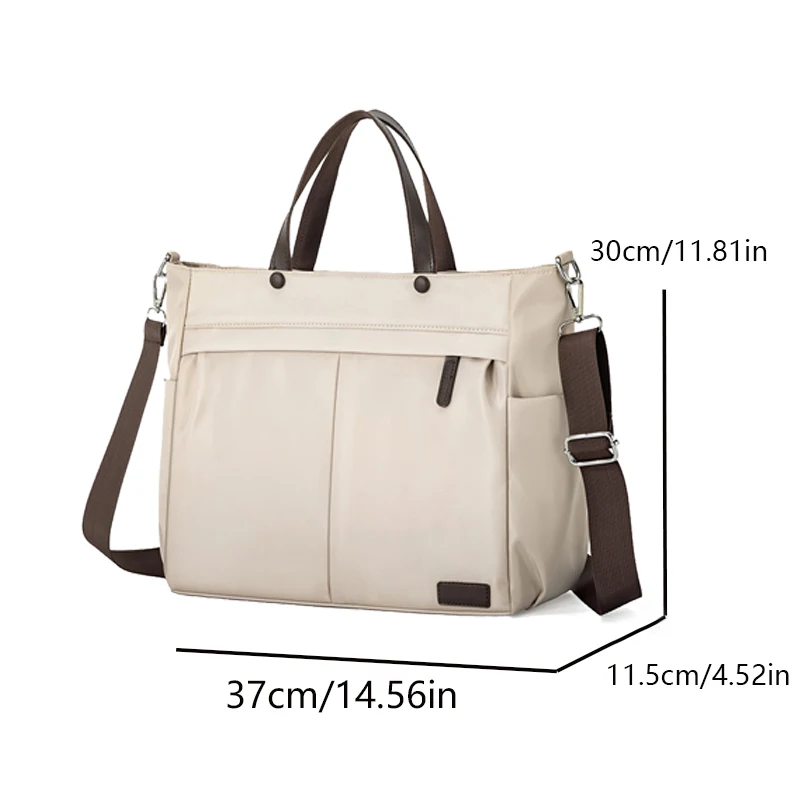 【 Laptop Bag 】 Nylon casual women's laptop bag, daily commuting briefcase, lightweight women's single-shoulder bag - Image 2