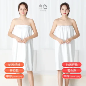 Microfiber Bathrobe Women Shower Soft Bath Wrap Towels Adults for Home Beauty Salon Spa Sweat Suit Sauna Wrap Towels