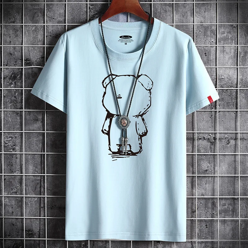 Minimalist Graphic Summer T-Shirt - Loose Fit Casual Streetwear Top - Image 3