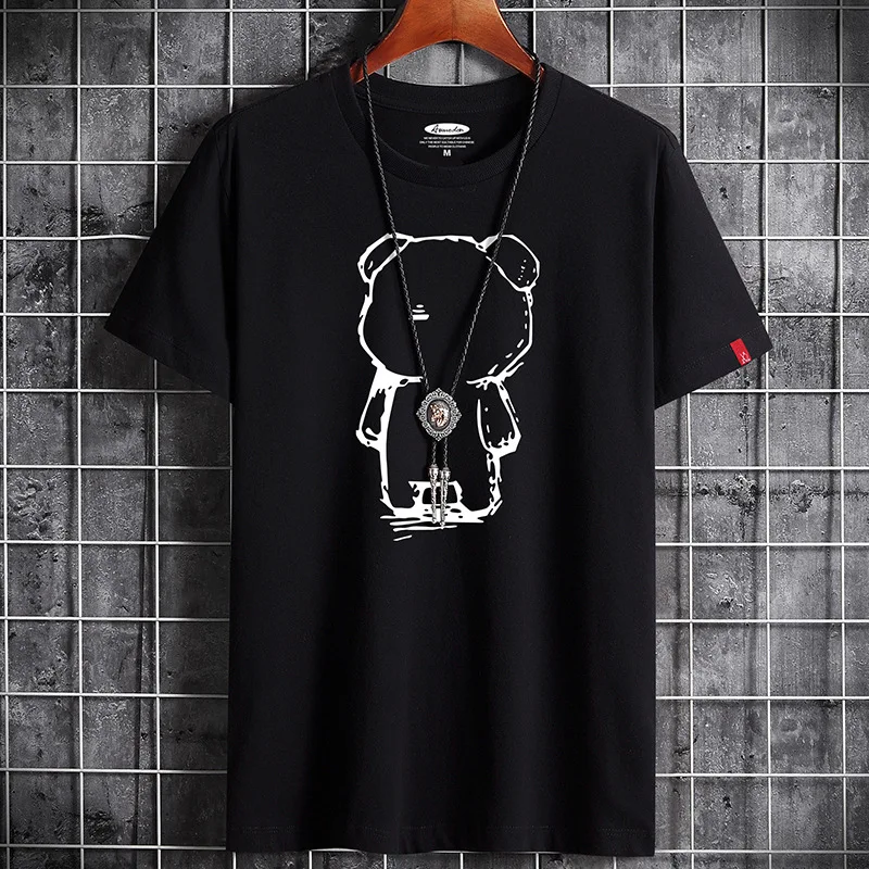 Minimalist Graphic Summer T-Shirt - Loose Fit Casual Streetwear Top - Image 9