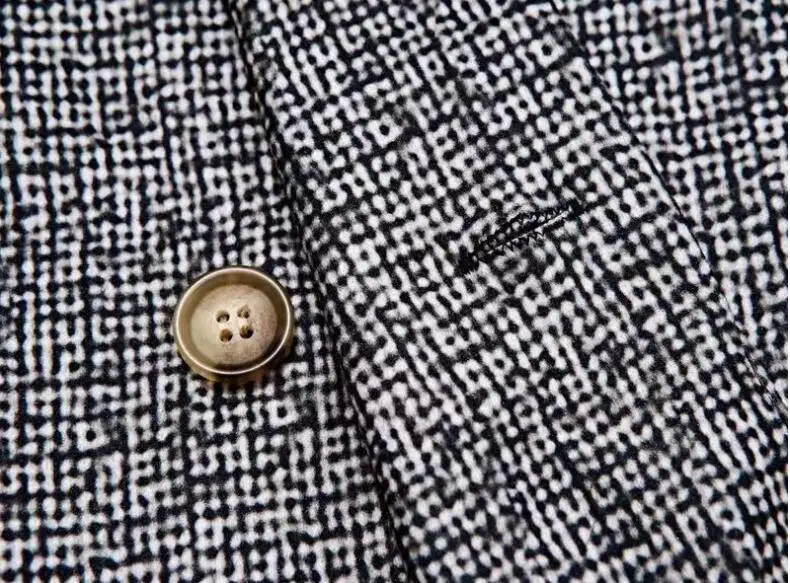 Autumn Winter Men Blazers Slim Fit Plaid Suits Jackets Male Long Sleeve Double-breasted Outerwear Business Casual Coats - Image 5