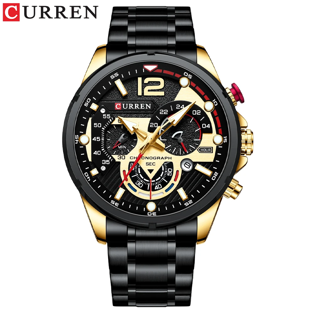 New Watches for Men Top Luxury Brand CURREN Quartz Men’s Watch Sport Waterproof Wrist Watches Chronograph Date Relogio Masculino - Image 7