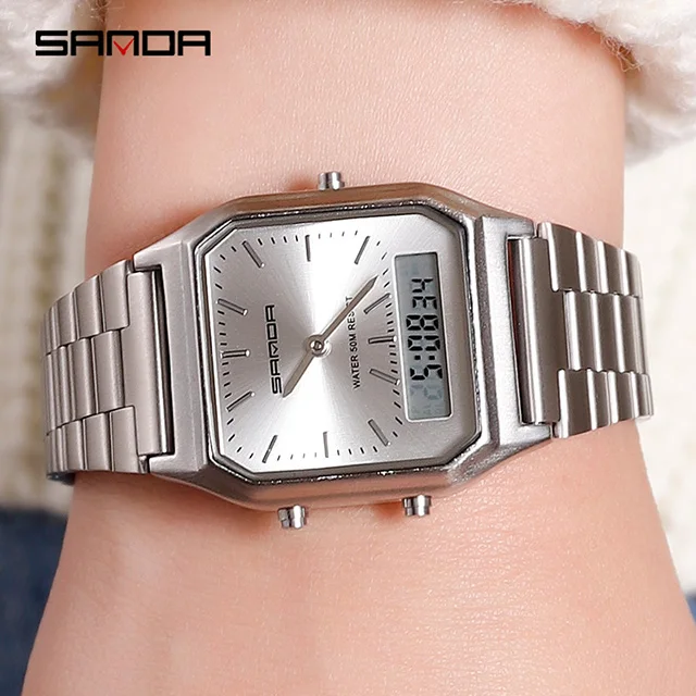 Luxury Sports Watches For Women White Ladies Quartz Digital Waterproof Wristwatches Female Clocks Electronic Relogio Feminino - Image 7