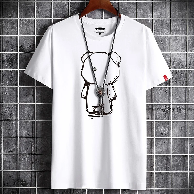 Minimalist Graphic Summer T-Shirt - Loose Fit Casual Streetwear Top - Image 2