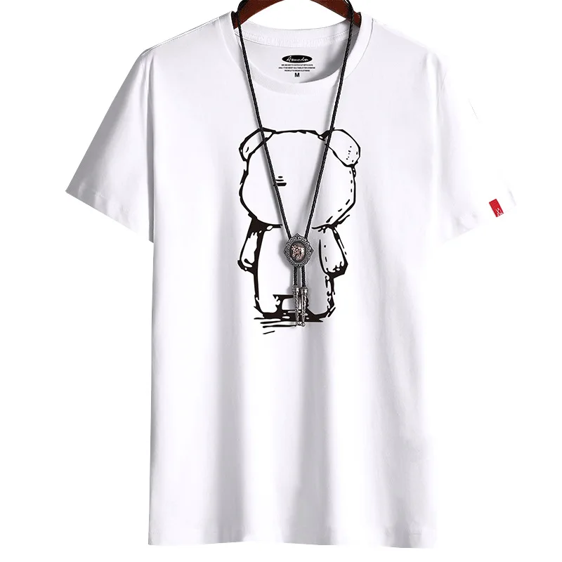 Minimalist Graphic Summer T-Shirt - Loose Fit Casual Streetwear Top - Image 6