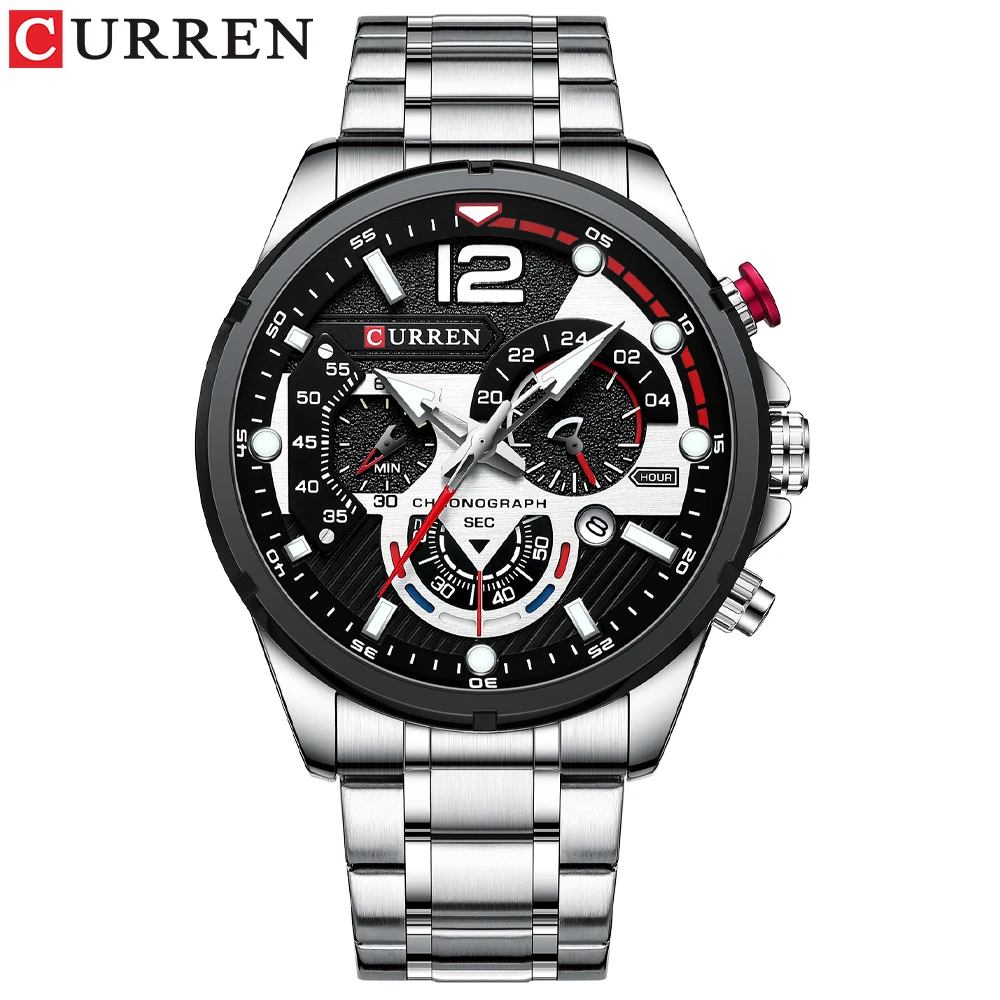 New Watches for Men Top Luxury Brand CURREN Quartz Men’s Watch Sport Waterproof Wrist Watches Chronograph Date Relogio Masculino - Image 8