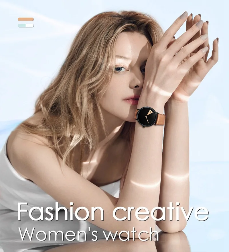 Women Watch Creative Wristwatch Ladies Watch Rotate Leather Band Wristwatches Clock Montres Femme Reloj Mujer Relogio Feminino - Image 3