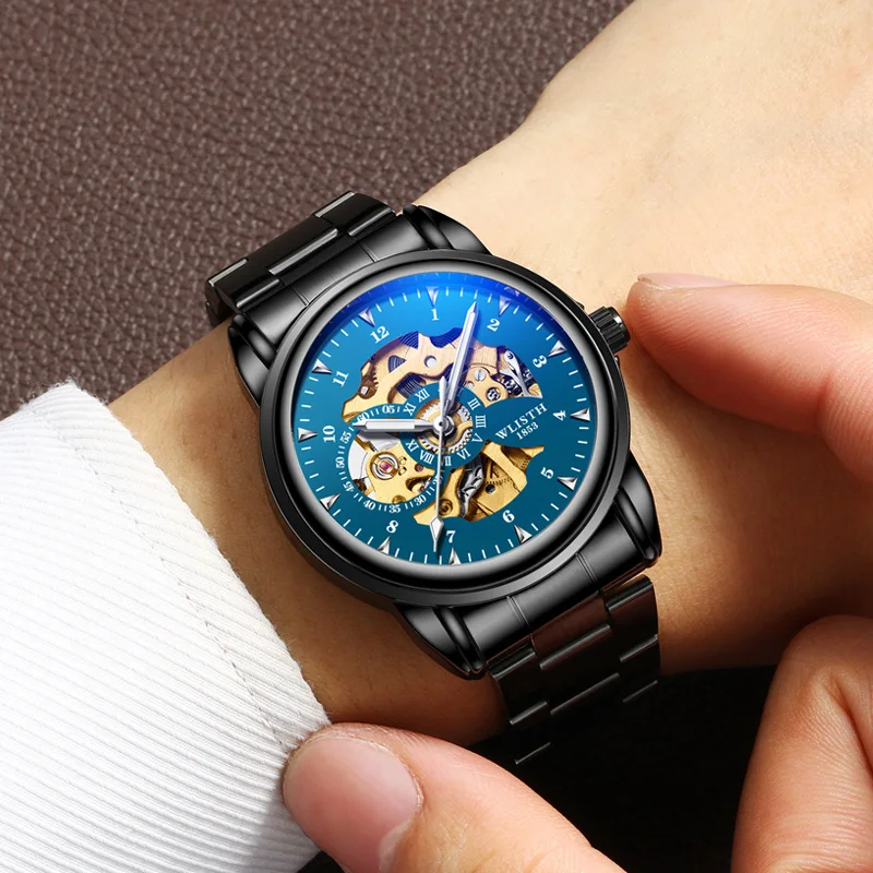 Man Watch Original Design Watch Machinery Men 's Watches Luxury Hollowing Watches For Men Waterproof Automatic Watch Mens Gifts - Image 2
