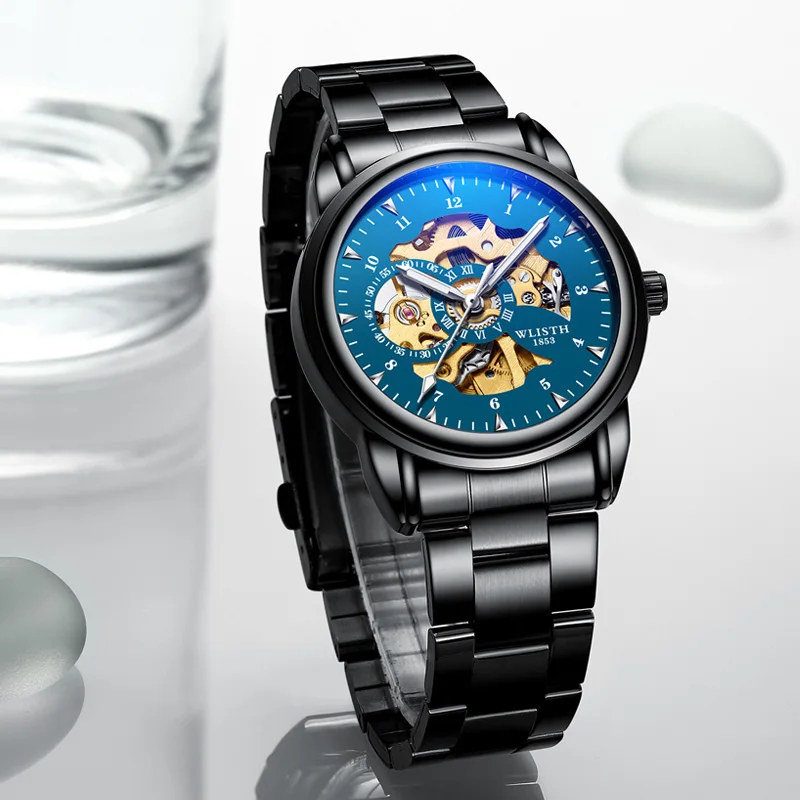 Man Watch Original Design Watch Machinery Men 's Watches Luxury Hollowing Watches For Men Waterproof Automatic Watch Mens Gifts - Image 3