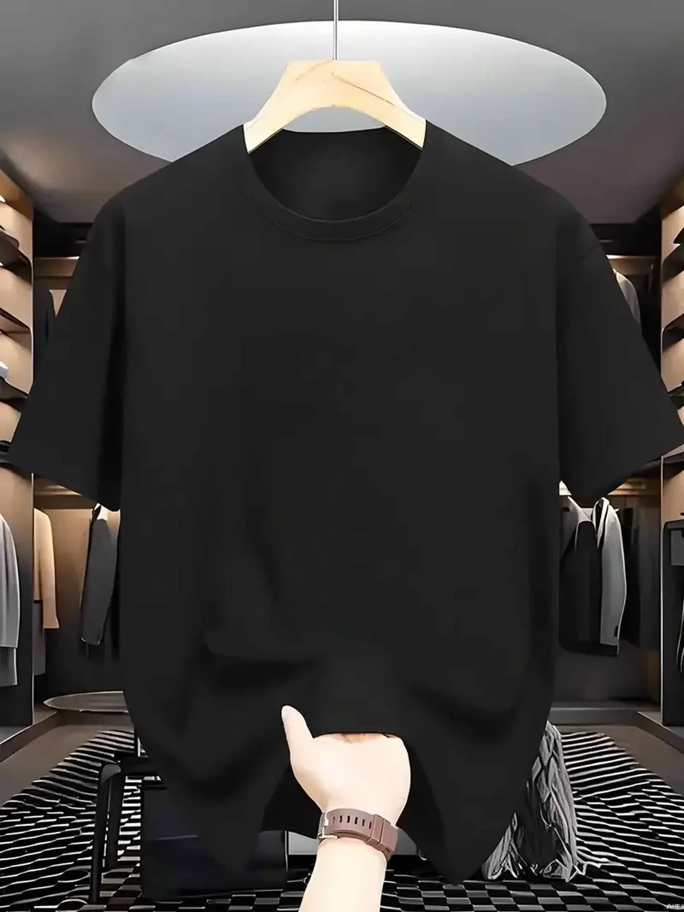 Men's Lightweight Polyester Crewneck T-Shirt – Breathable Summer Tee for Casual & Everyday Wear - Image 3