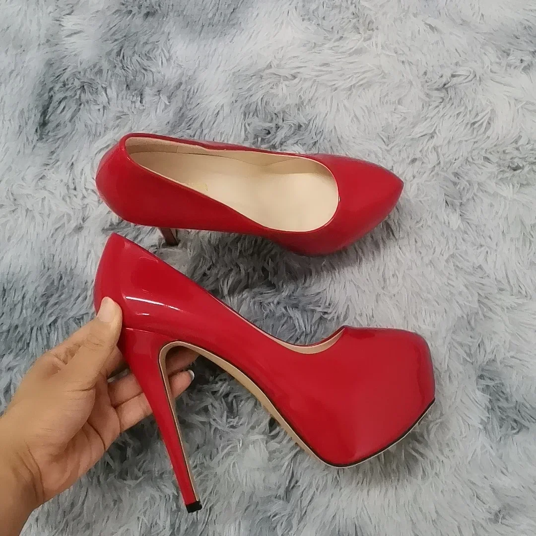 Luxury Platform Stiletto Pumps – Bold 14cm High-Heel Dress Shoes for Nightclubs and Weddings - Image 6