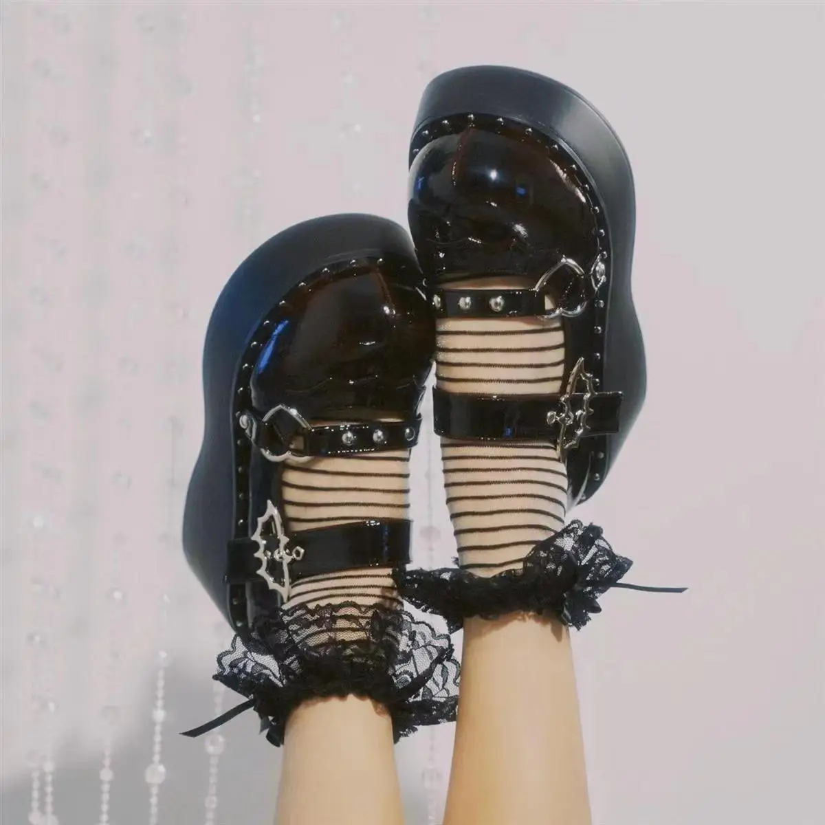 Women’s Lolita Mary Jane Wedge Platform Pumps – Cute Kawaii Casual & Cosplay Shoes - Image 5
