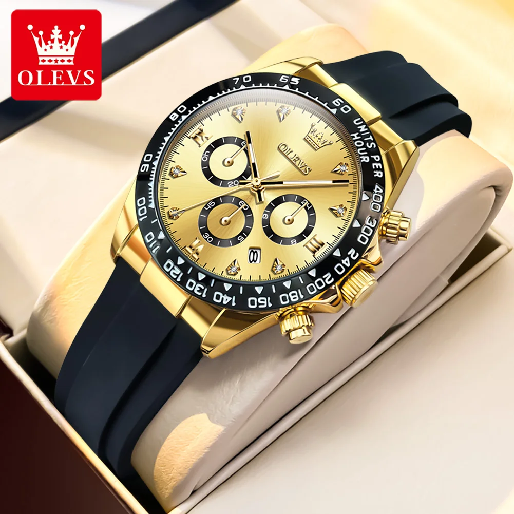 OLEVS Top Luxury Elegant Watch for Women Waterproof Luminous Ladies Watch Light Blue Silicone Strap Quartz Women's Watches Reloj - Image 8