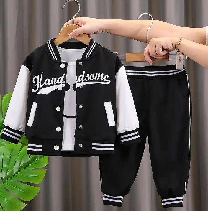 asual Kids 2-Piece Sport Suit Long Sleeve Pullover Shirt and Joggers Set Cotton Blend Autumn Playwear Outfit for Babies Toddlers 0-4Y - Image 9