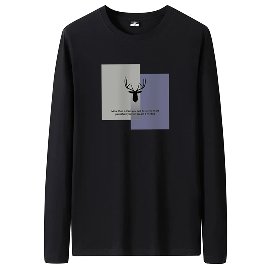 Men's Slim-Fit Long Sleeve Crew Neck T-Shirt - Image 12