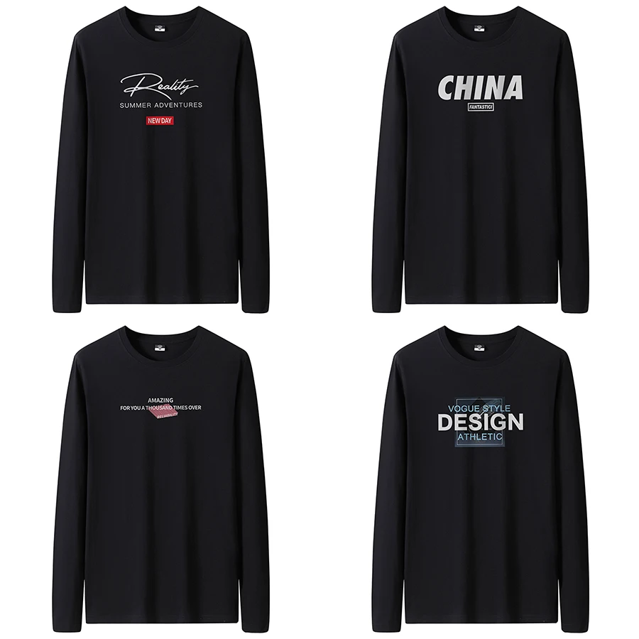 Men's Slim-Fit Long Sleeve Crew Neck T-Shirt - Image 4