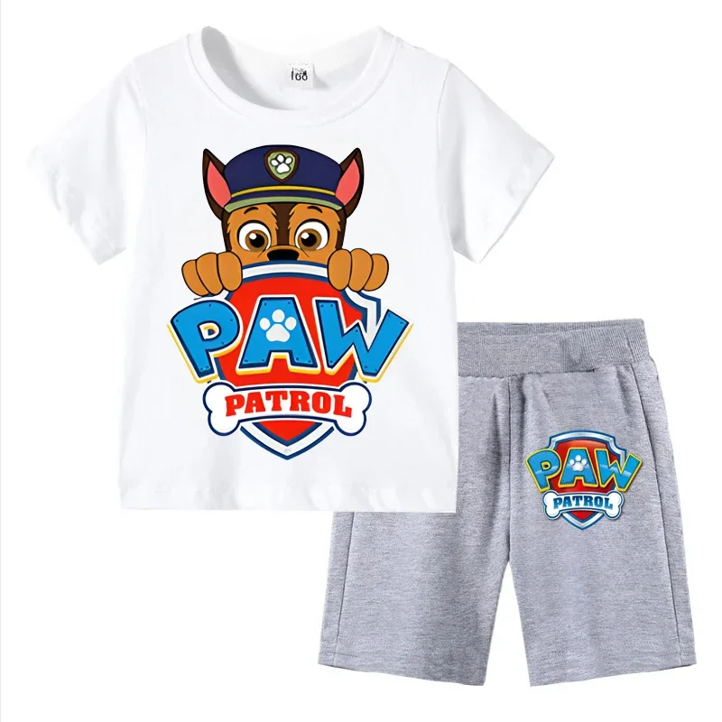 Boys Paw Patrol 2-Piece Summer Clothes Set – Short Sleeve T-Shirt and Shorts Active Suit - Image 4