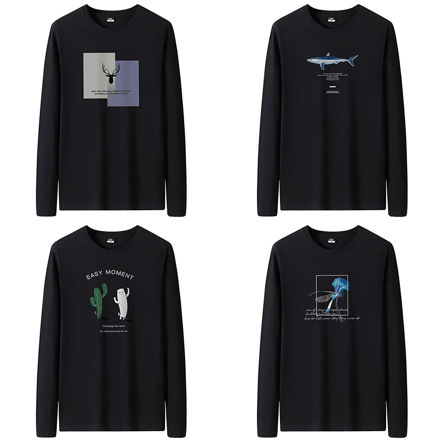 Men's Slim-Fit Long Sleeve Crew Neck T-Shirt - Image 5