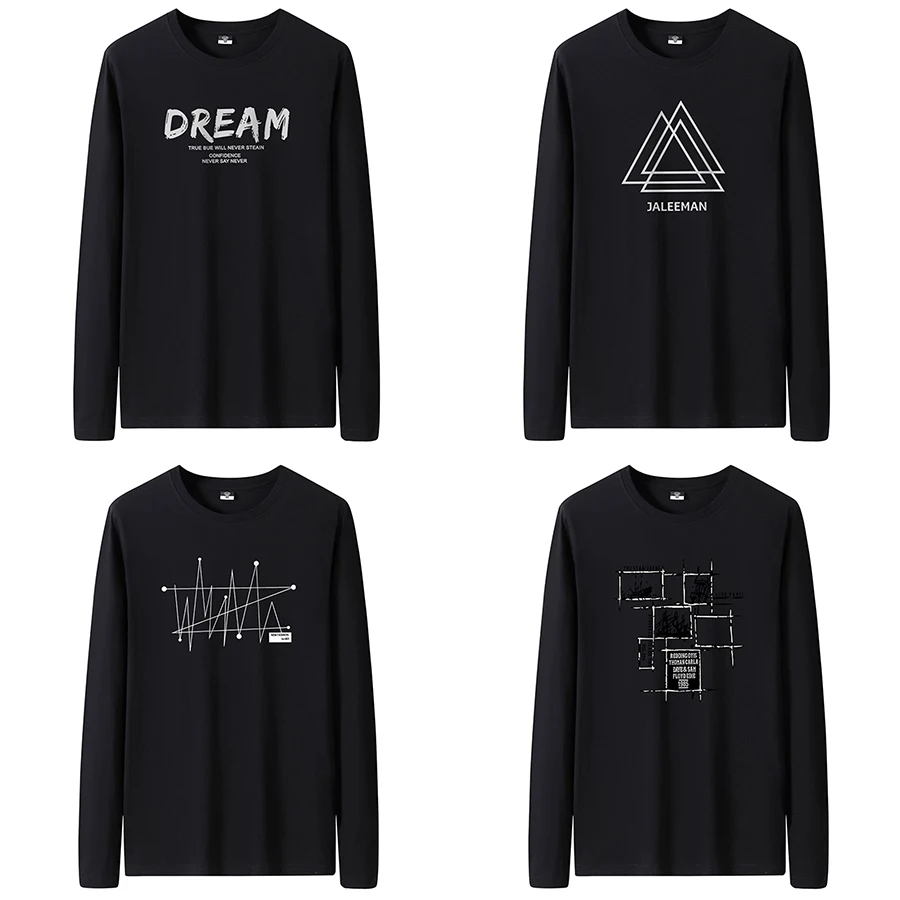 Men's Slim-Fit Long Sleeve Crew Neck T-Shirt - Image 3