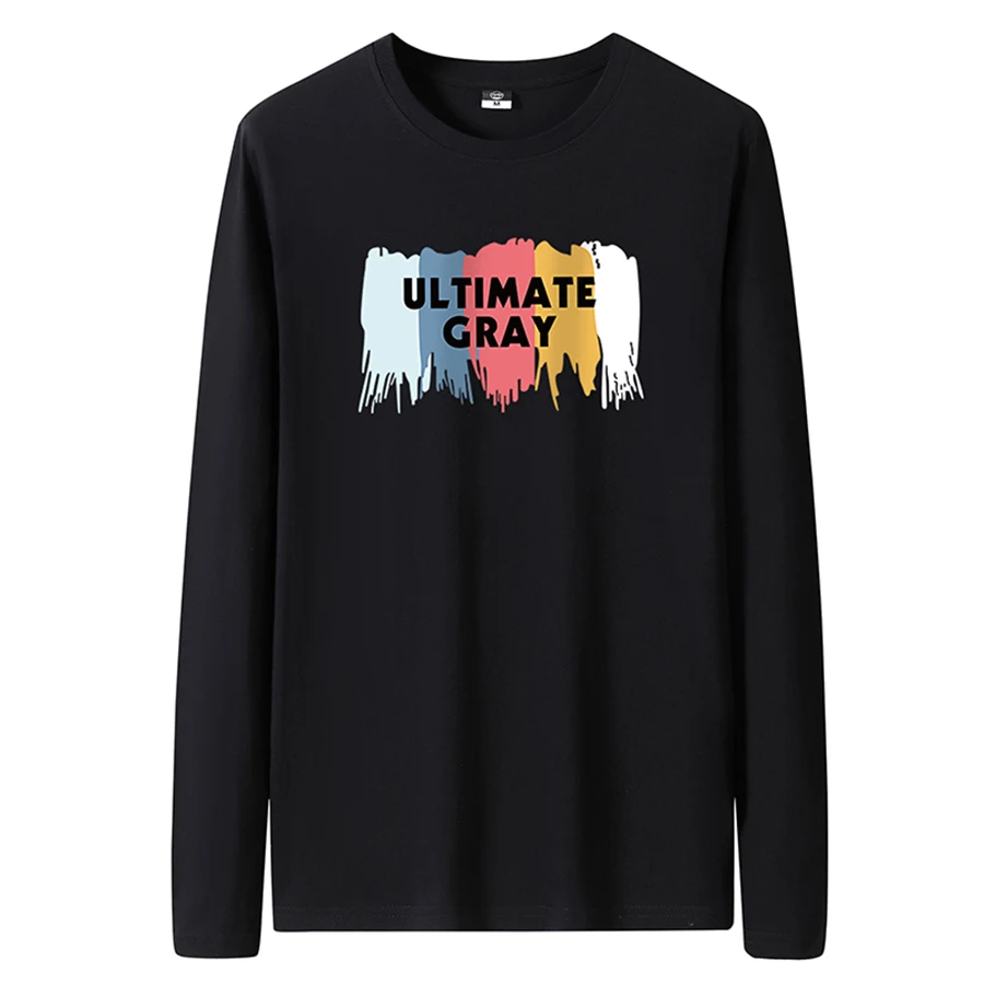 Men's Slim-Fit Long Sleeve Crew Neck T-Shirt - Image 19