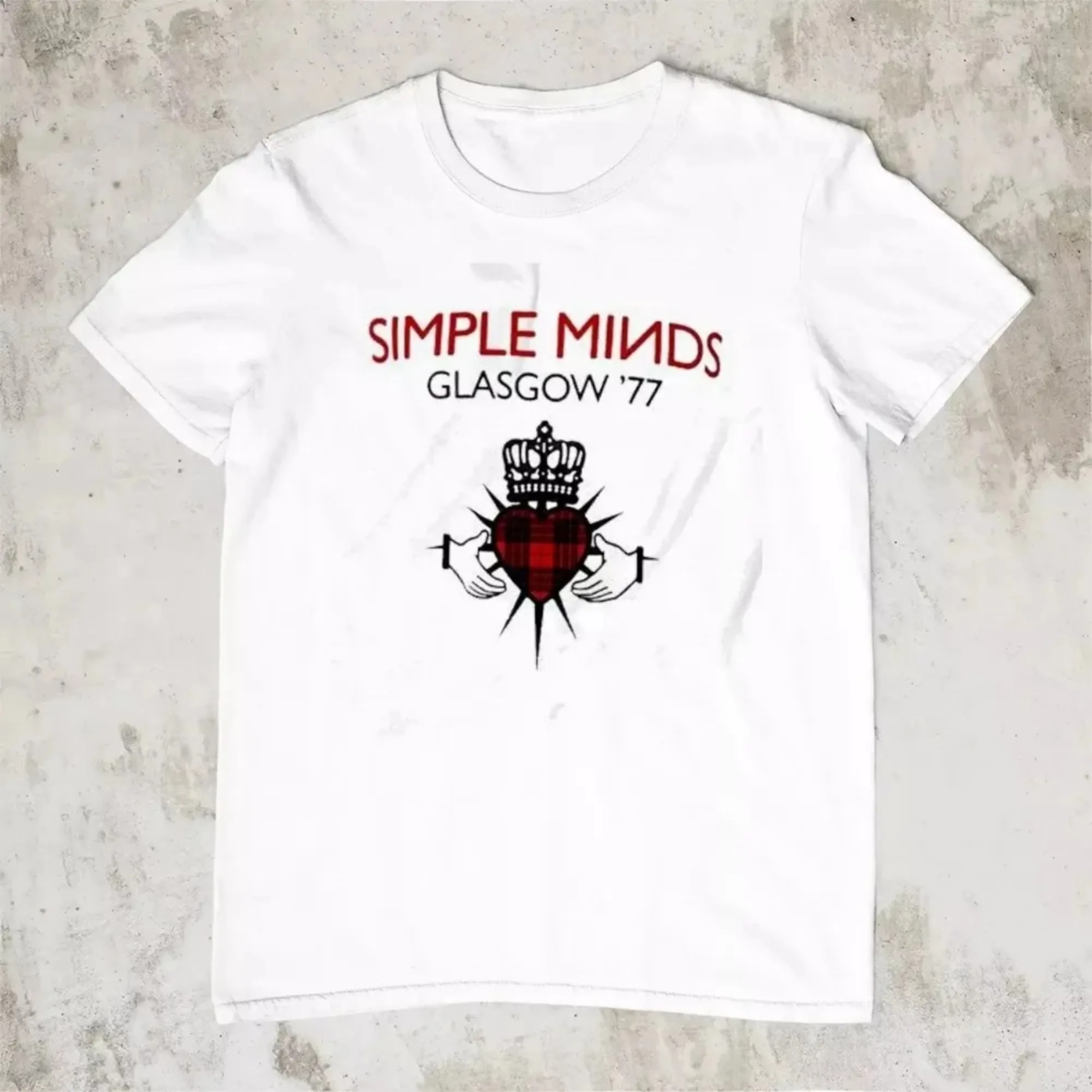 Simple Minds Tour 2025" Vintage Concert Tee – Loose Fit Summer Top