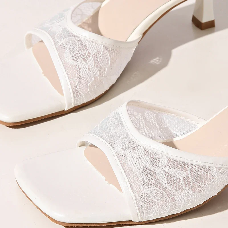 Elegant Classic Pointed-Toe High Heel Pumps – Handmade Geometric Fashion Shoes - Image 4