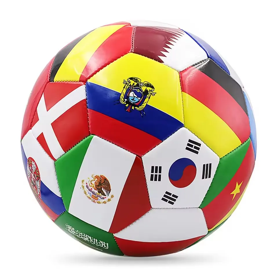 Professional Grade Soccer Ball, Size 5 – Durable All-Weather Match & Team Training Football with Flag Design - Image 2