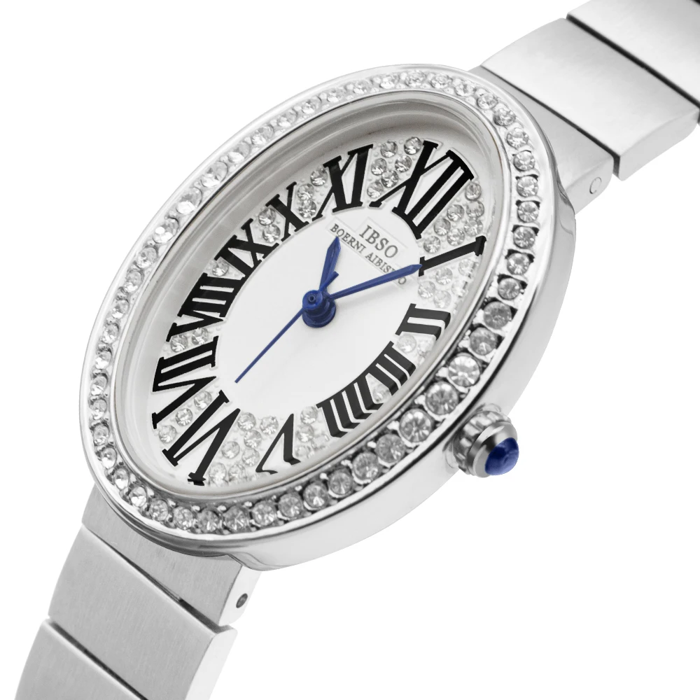Luxury Brand Woman Watch Red Leather 2024 Fashion Oval Waterproof Female Hand Clock Business Elegant Ladies Steel Watches Golden - Image 2