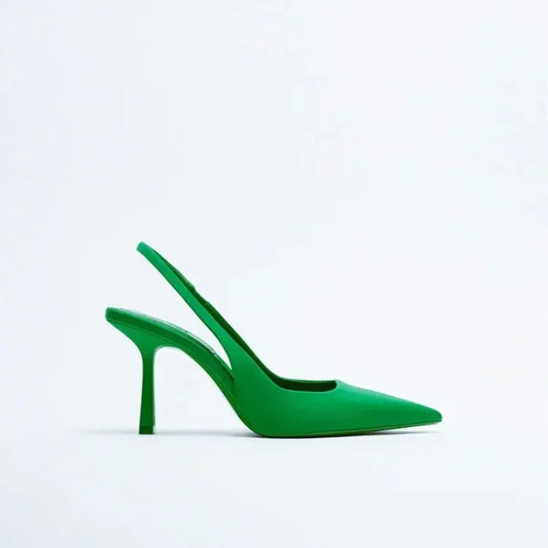 Chic Pointed-Toe Hemp Pumps – Elegant Geometric Pattern Gladiator Heels for Women - Image 6