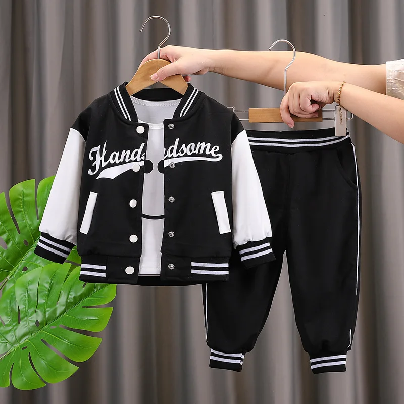 asual Kids 2-Piece Sport Suit Long Sleeve Pullover Shirt and Joggers Set Cotton Blend Autumn Playwear Outfit for Babies Toddlers 0-4Y - Image 3