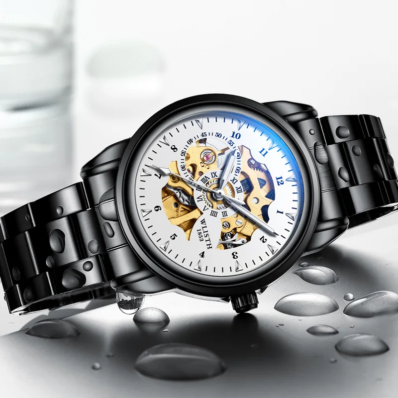 Man Watch Original Design Watch Machinery Men 's Watches Luxury Hollowing Watches For Men Waterproof Automatic Watch Mens Gifts - Image 4