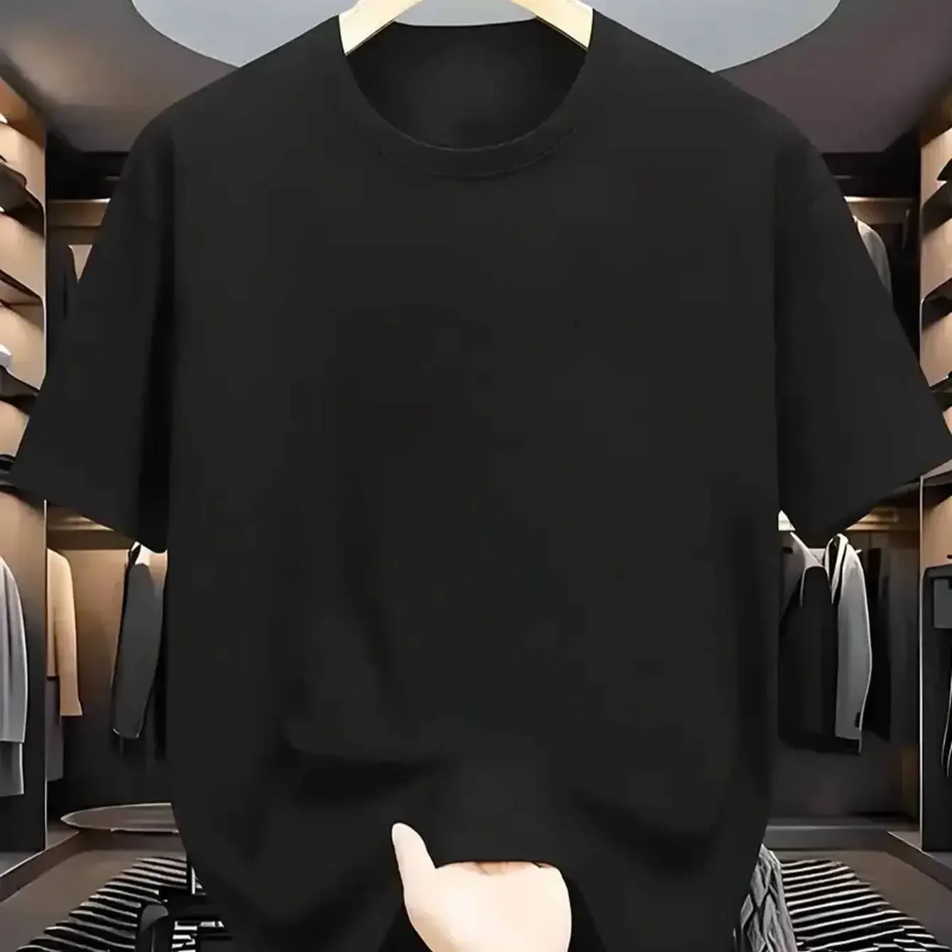 Men's Lightweight Polyester Crewneck T-Shirt – Breathable Summer Tee for Casual & Everyday Wear - Image 7
