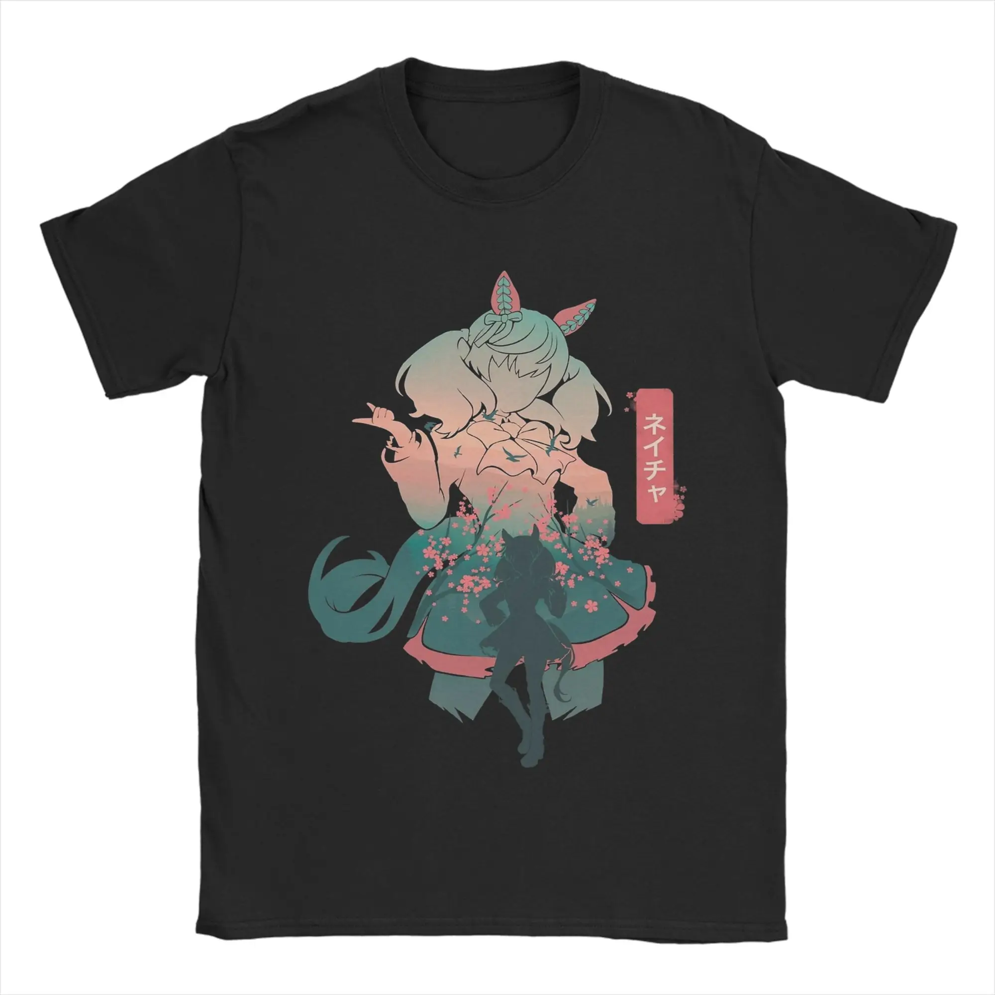 Nice Nature Uma Musume Anime T-Shirt | 100% Cotton Novelty Crew Neck Tee