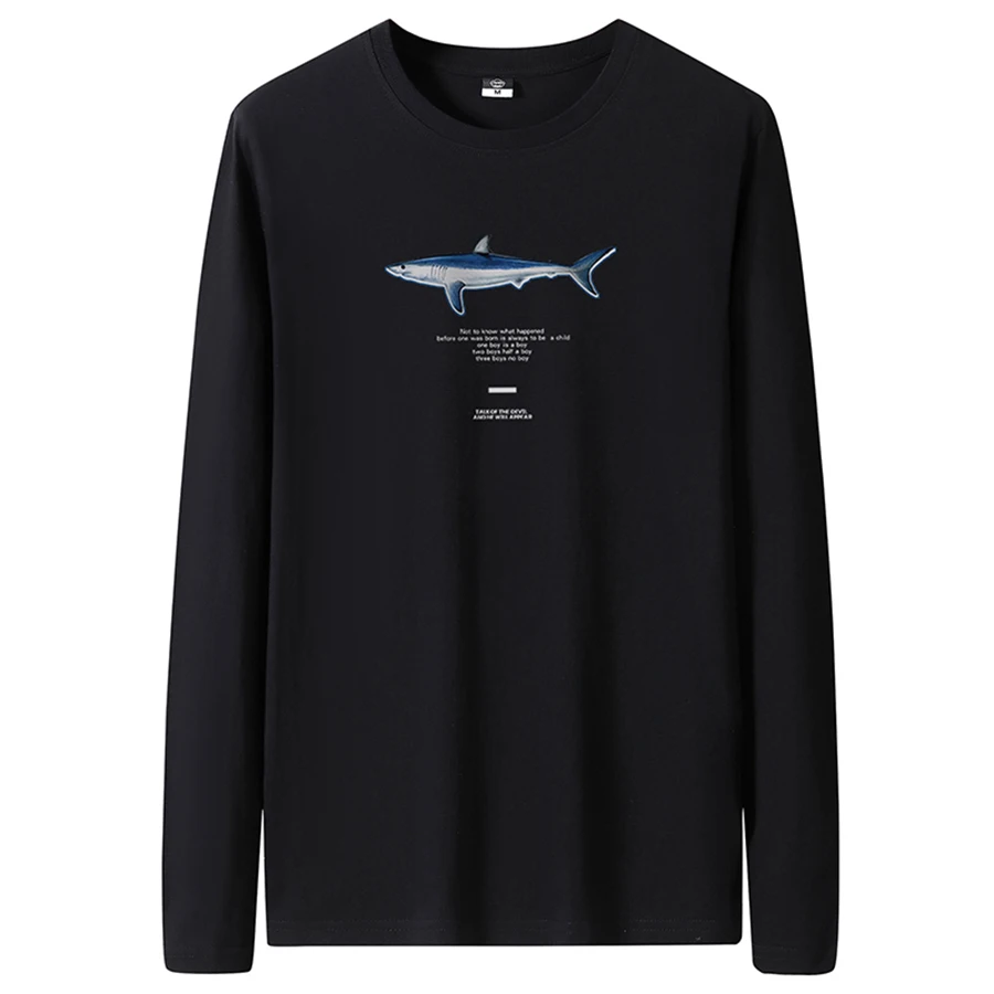 Men's Slim-Fit Long Sleeve Crew Neck T-Shirt - Image 25