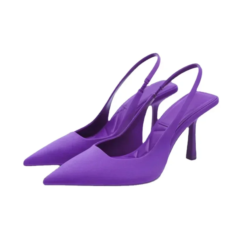 Chic Pointed-Toe Hemp Pumps – Elegant Geometric Pattern Gladiator Heels for Women - Image 5