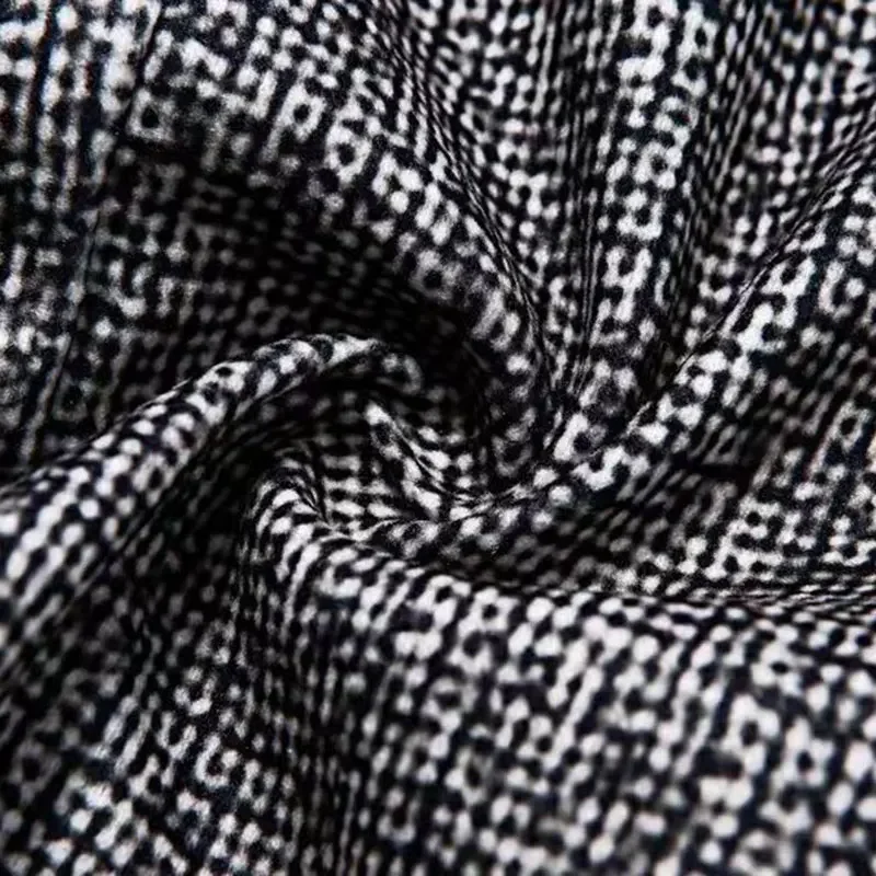 Spring Autumn Elegant Men's Jackets Knit Casual Business Men Blazer Slim Fit Fashion Versatile Checkered Long Sleeves Suit Coat - Image 5