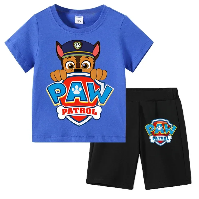 Boys Paw Patrol 2-Piece Summer Clothes Set – Short Sleeve T-Shirt and Shorts Active Suit - Image 3