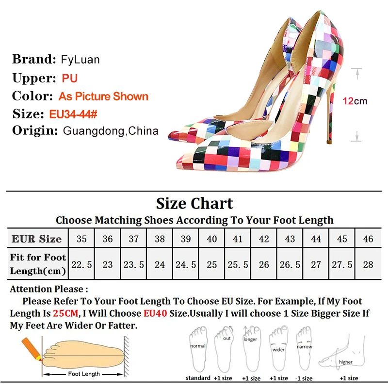 Women's Checkered Stiletto Pumps – 8-12cm Pointed Toe Party & High Heels - Image 4