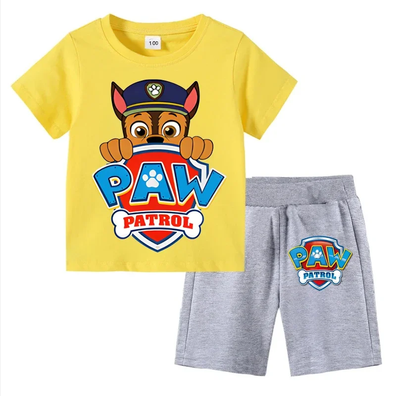 Boys Paw Patrol 2-Piece Summer Clothes Set – Short Sleeve T-Shirt and Shorts Active Suit - Image 14