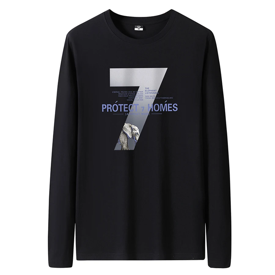 Men's Slim-Fit Long Sleeve Crew Neck T-Shirt - Image 30