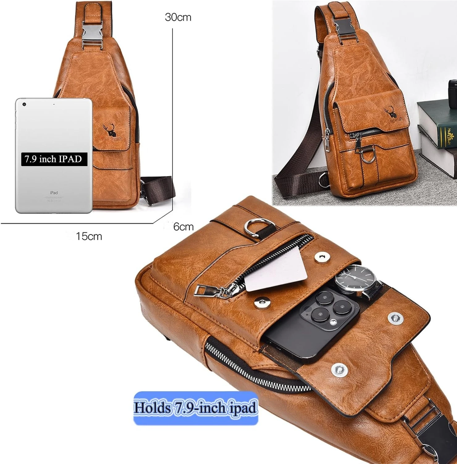 Versatile Unisex Rectangular Sling Bag – Your Daily Essential - Image 5