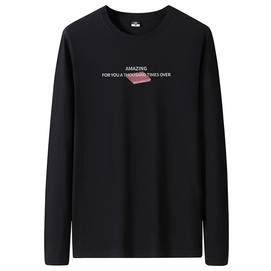 Men's Slim-Fit Long Sleeve Crew Neck T-Shirt - Image 10