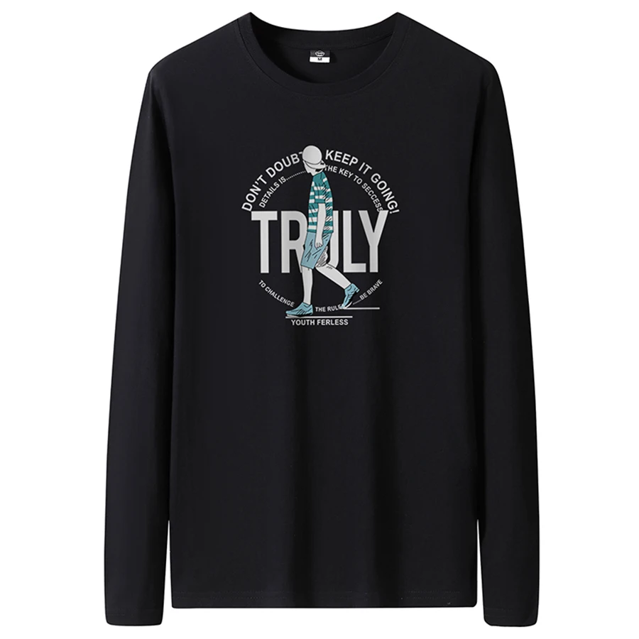Men's Slim-Fit Long Sleeve Crew Neck T-Shirt - Image 33