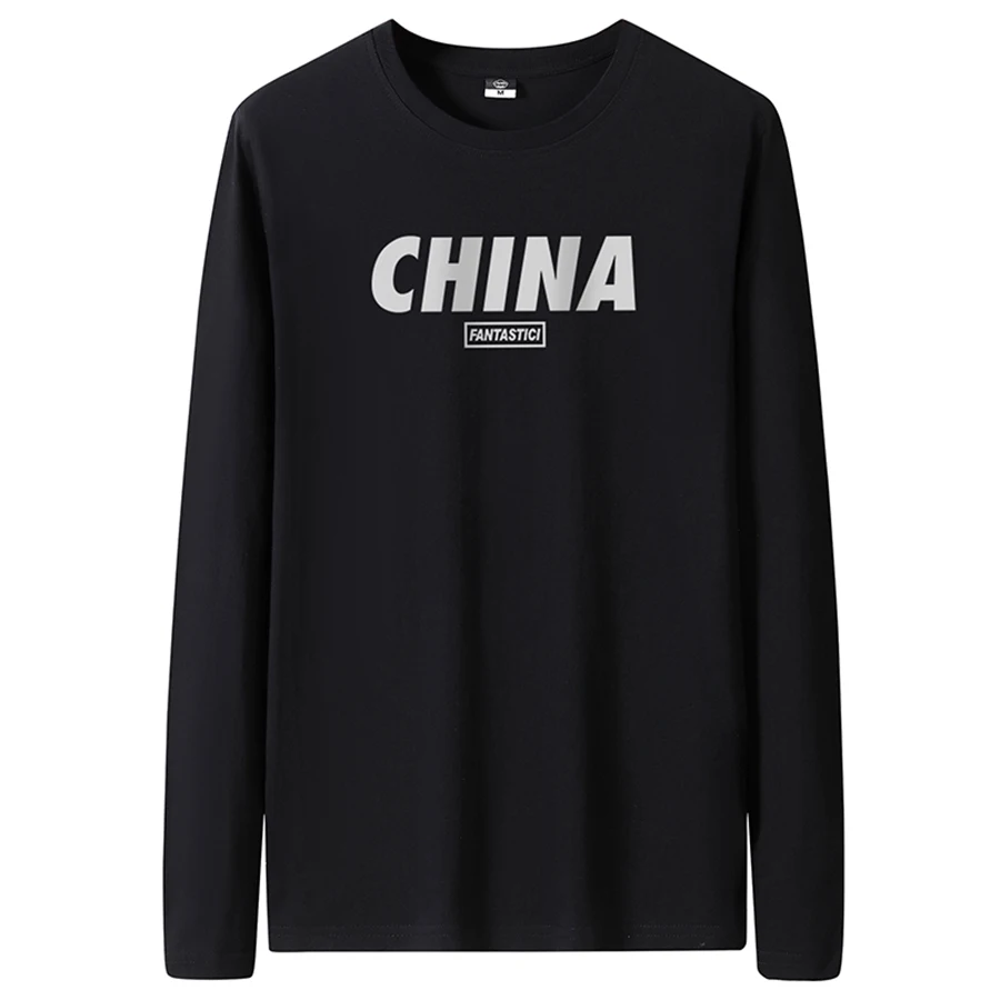 Men's Slim-Fit Long Sleeve Crew Neck T-Shirt - Image 15