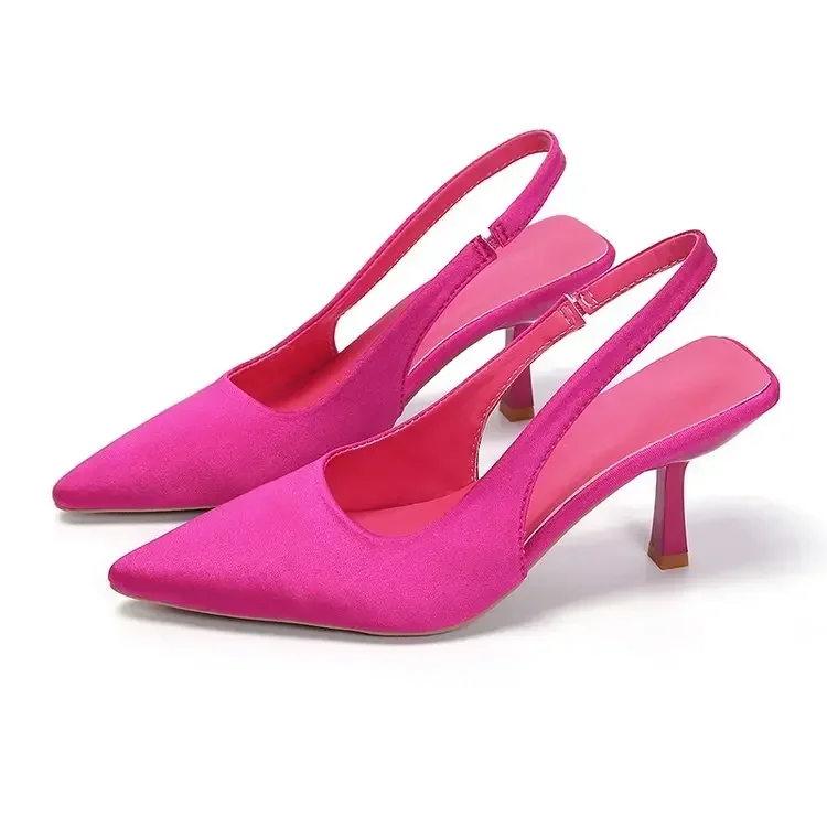 Chic Pointed-Toe Hemp Pumps – Elegant Geometric Pattern Gladiator Heels for Women - Image 10