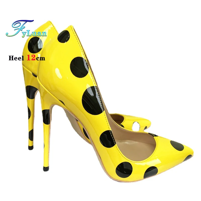 2026 New Pointed Stiletto Polka Dot Anti-Slip Women Single Shoes White High Heels Summer 6CM 8CM 10CM 12CM Ladies Sweet Pumps - Image 5