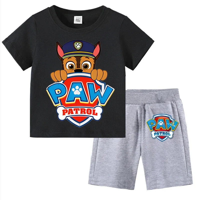Boys Paw Patrol 2-Piece Summer Clothes Set – Short Sleeve T-Shirt and Shorts Active Suit - Image 2
