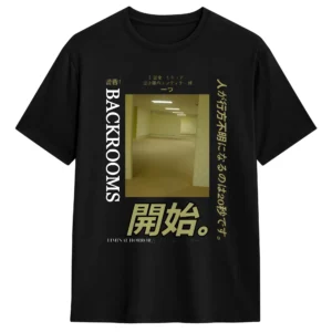 Men BACKROOMS movie T-Shirts  Cotton Clothes Summer Classic Short-Sleeved T Shirt O Neck Harajuku Casual Tshirt